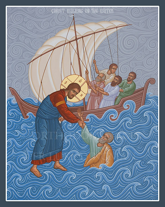 Christ walking on the water